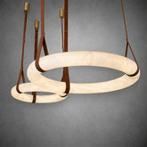 Cuoio Ring Leather Pendant Light