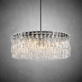 Melody K9 Crystal Round Chandelir for Living Room Bedroom, Kitchen Island