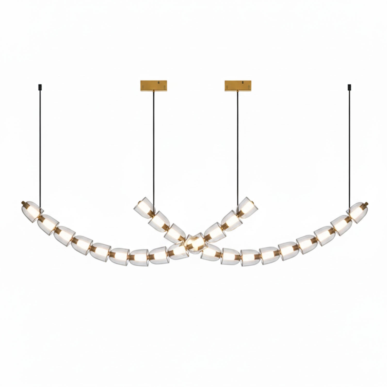 Gabriel Gold Crystal Chandelier
