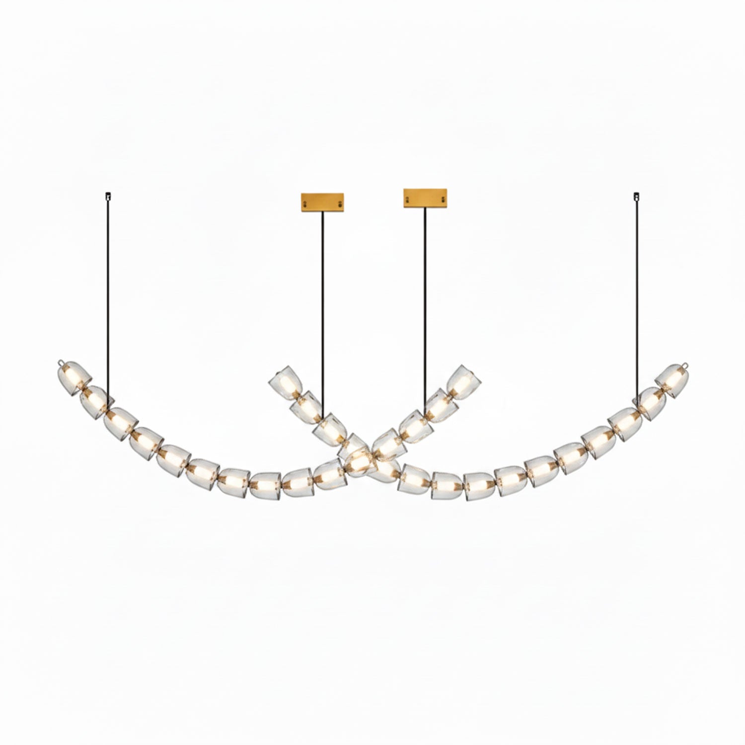 Gabriel Gold Crystal Chandelier