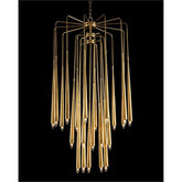 Hans Twenty-Three-Light Brass Chandelier - Merlin Lamps