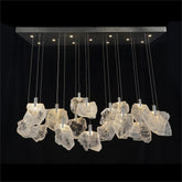 Selenite Pane Horizontal Chandelier 57"W - Merlin Lamps