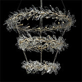 Kotta Thirty-Four-Light Three-Tier Cut-Crystal Pendant Chandelier AJC-9280 - Merlin Lamps