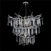 Lucent Twelve-Light Crystal Drop Chandelier - Merlin Lamps