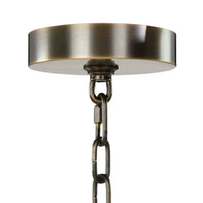 Churippu Magnolia & Tulip Glass Bronze Vertical Twenty-One Light Chandelier AJC-9326 - Merlin Lamps