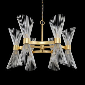 Bonheur Twelve-Light Glass Chandelier