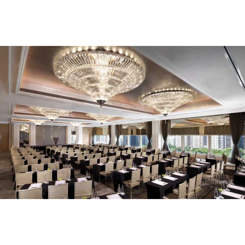 Modern Luxury Exquisite Flush Mount Crystal Chandelier for Low-ceiling Space