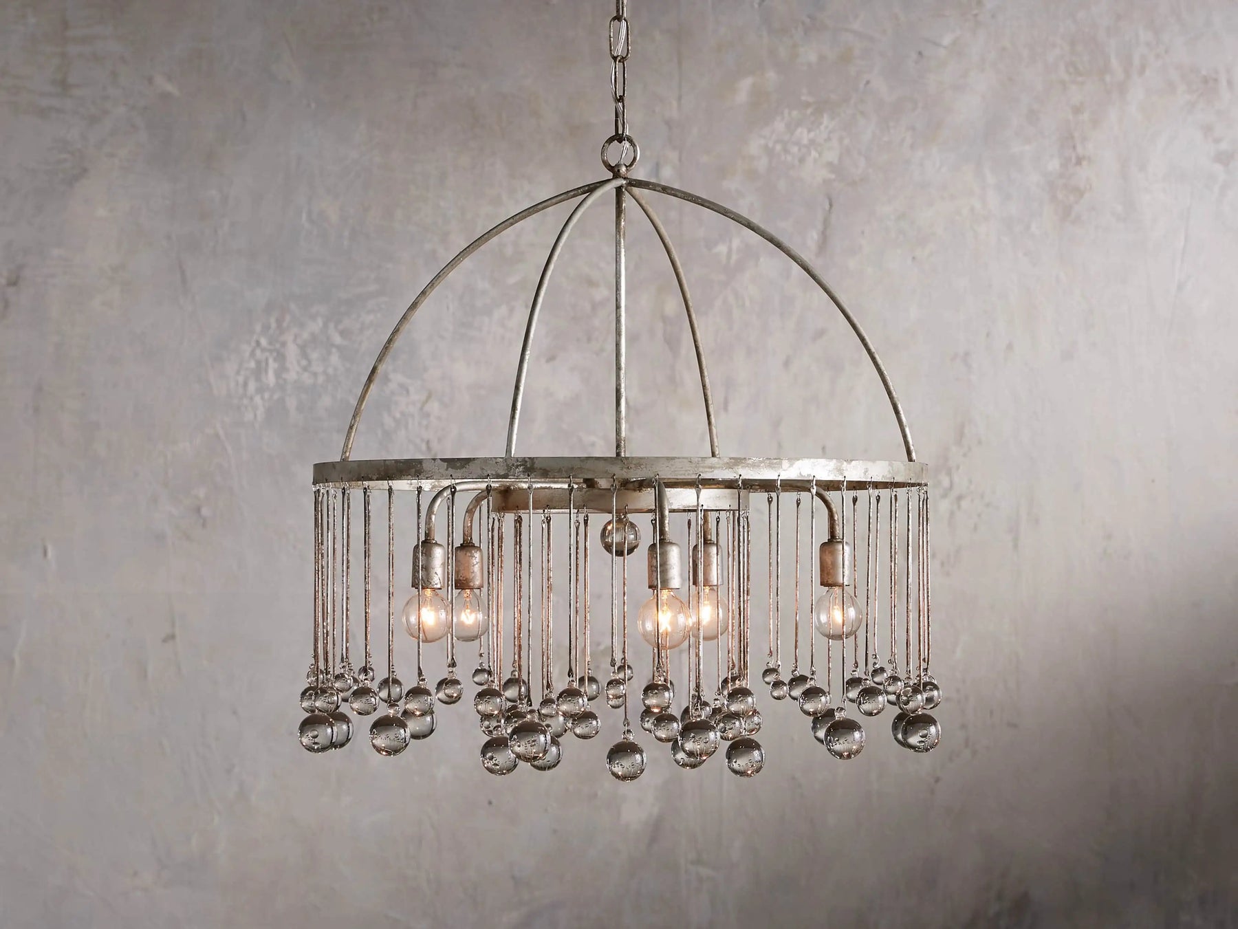 Aubrey Crystal Ball Round Chandelier 5 Light / 8 Light