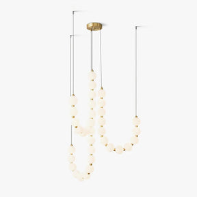 Glass Pearl Necklace Chandelier