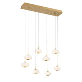 Adelly 8 Light Rectangular LED Chanderlier