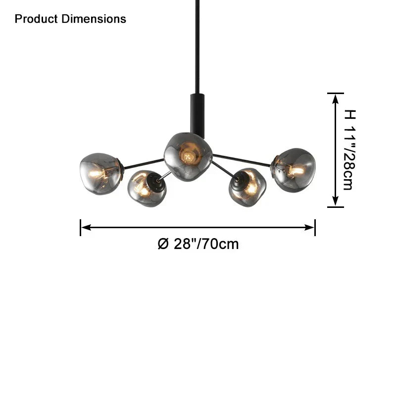 Afra Glass Chandelier