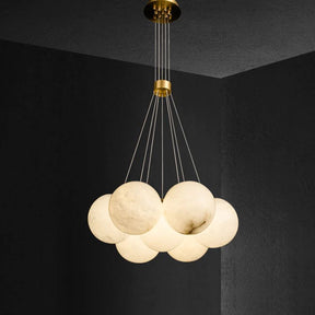 Alabaster Global Ceiling Pendant  thebelacan 7Lights  