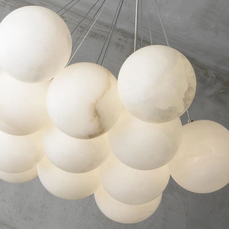 Alabaster Global Ceiling Pendant  thebelacan   