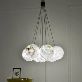 Alabaster Global Ceiling Pendant  thebelacan   