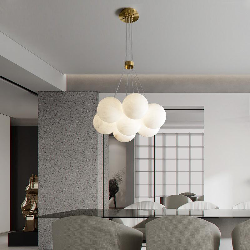 Alabaster Global Ceiling Pendant  thebelacan   