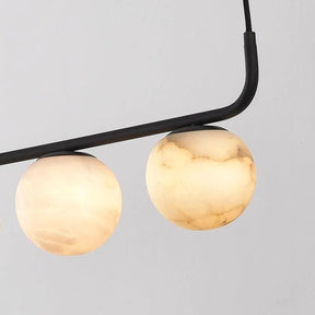 Alabaster Global Linear Pendant  rbrights   