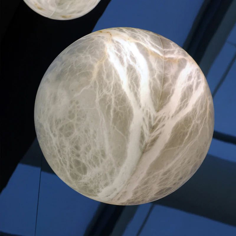 Alabaster Hemisphere Wall Sconce  rbrights   