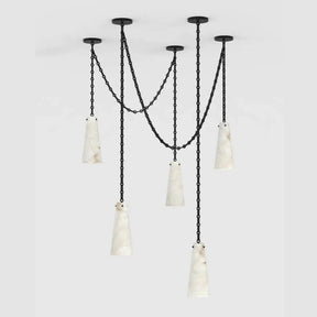 Alabaster Modern 5-light Marble Chandelier 吊灯 rbrights   