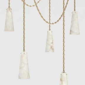 Alabaster Modern 5-light Marble Chandelier 吊灯 rbrights   