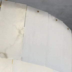 Alabaster Multi-Layer Modern Round Chandelier 31" 吊灯 rbrights   