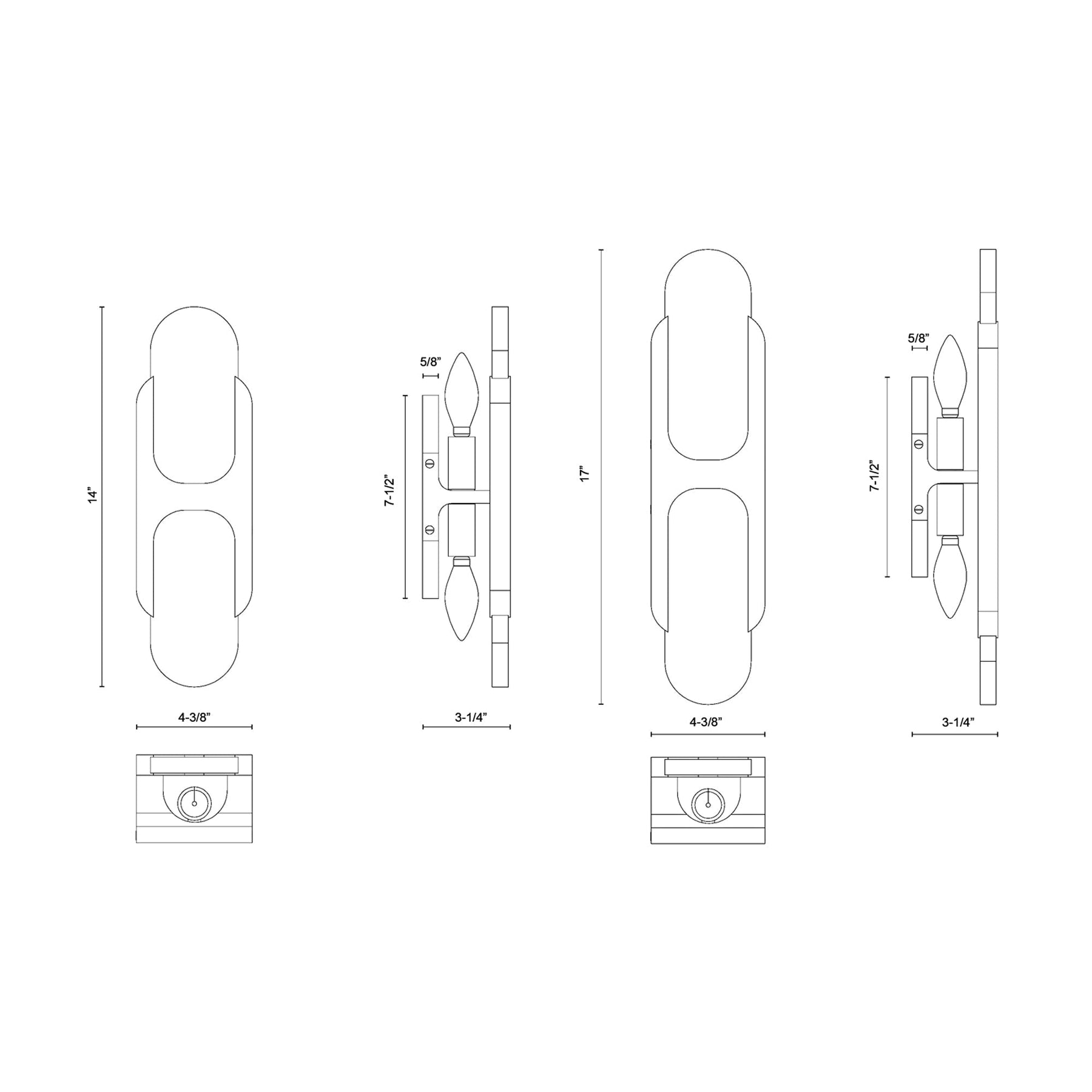 Alabaster Odin Large Wall Sconce