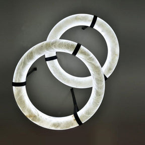 Glacera Alabaster Lorry Oslo Art Chandelier 8 Size