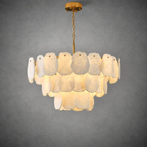 Alabaster Block Round Pendant D800 - Copper