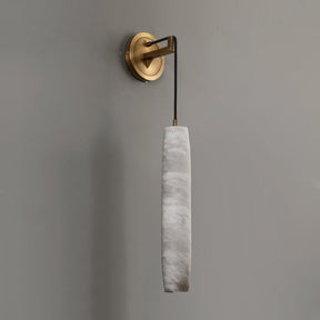 Wrenna Alabaster Flute Wall Lamp