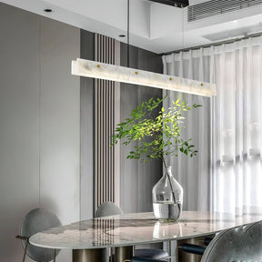 Kaelith Alabaster LED Modern Linear Pendant Light