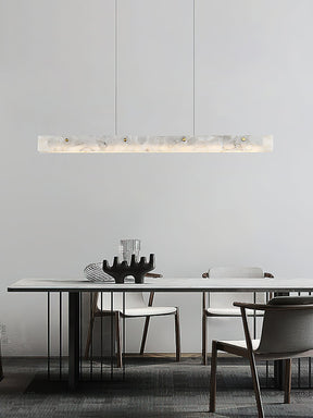 Kaelith Alabaster LED Modern Linear Pendant Light