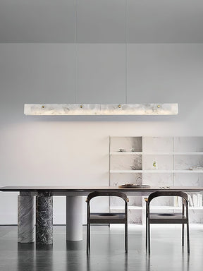 Kaelith Alabaster LED Modern Linear Pendant Light