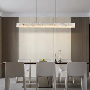 Kaelith Alabaster LED Modern Linear Pendant Light