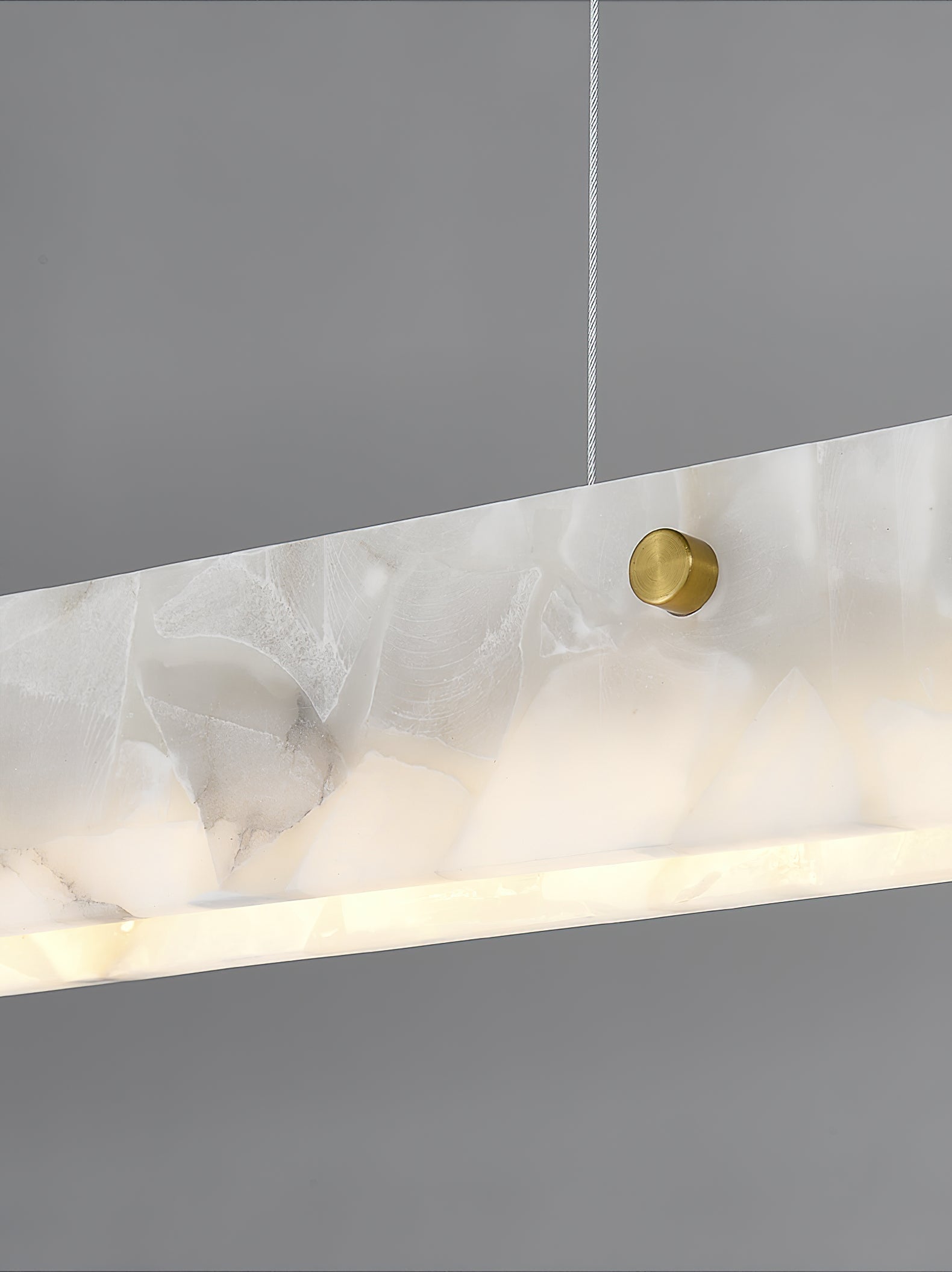 Kaelith Alabaster LED Modern Linear Pendant Light