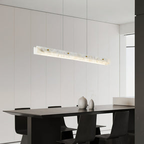 Kaelith Alabaster LED Modern Linear Pendant Light