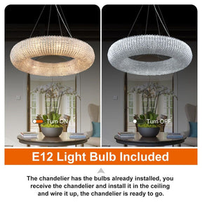 Alison Series Crystal Round LED Chandelier