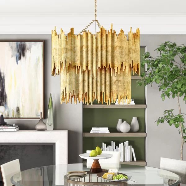 Althely 2-Tier Crystal Chandelier For Dining Room