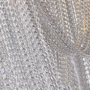 Aluminum Modern Chain Tassel Chandelier