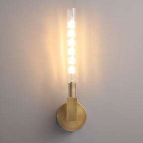 Amorra Candlestick Glass Wall Sconce