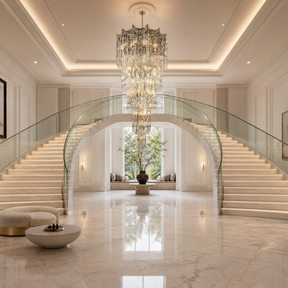 Aria Crystal Halo Chandelier