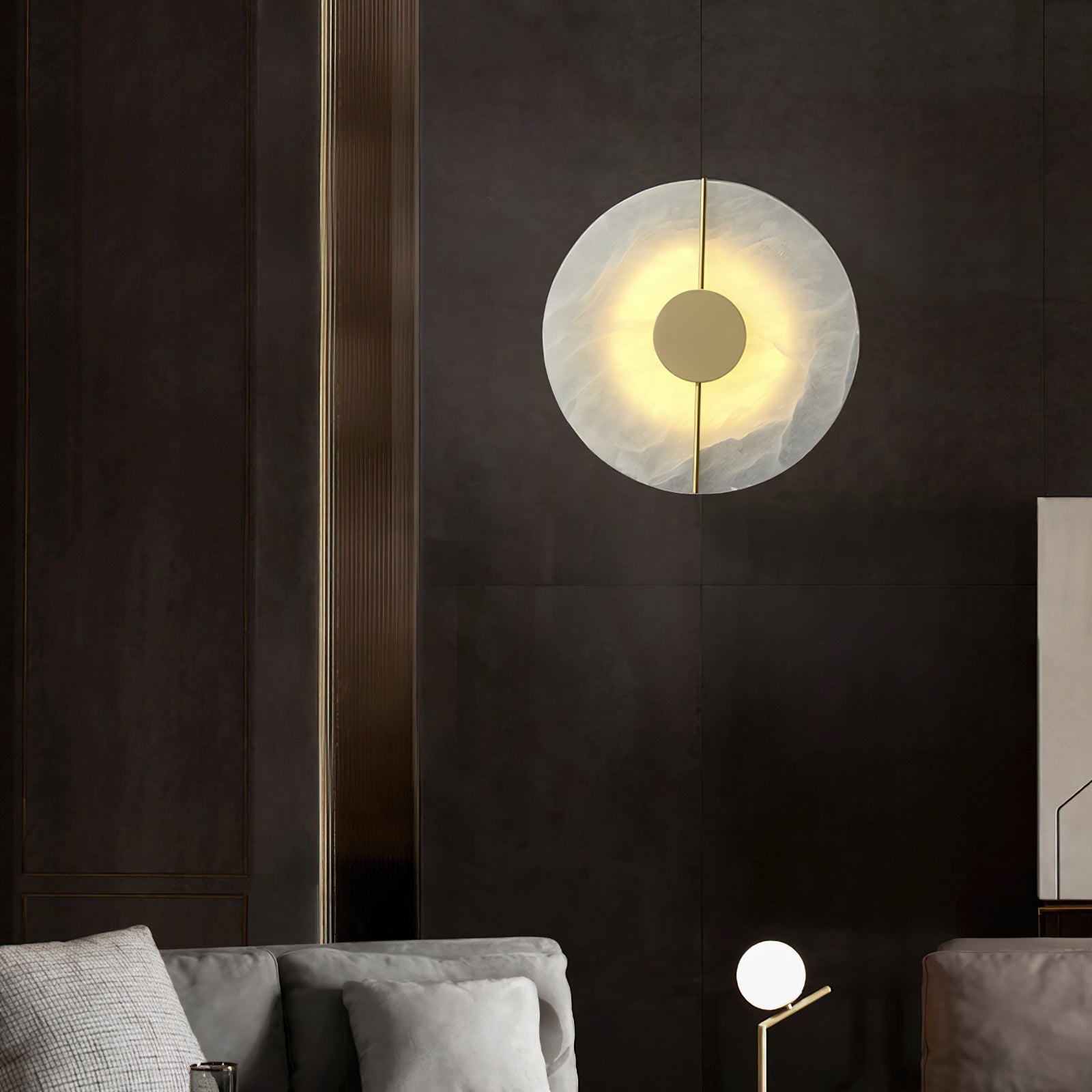 Thorne Alabaster Modern Wall Lamp