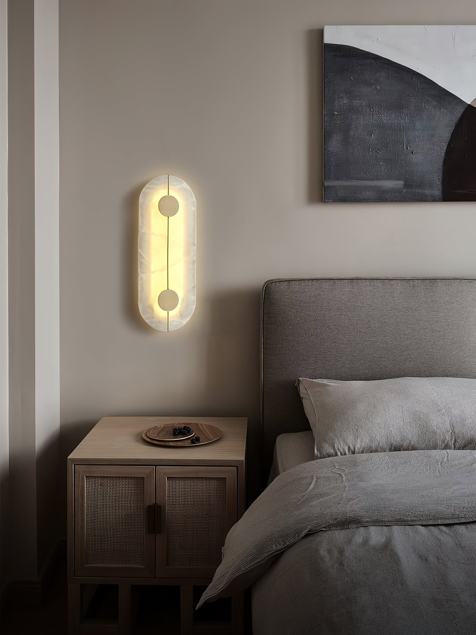 Thorne Alabaster Modern Wall Lamp