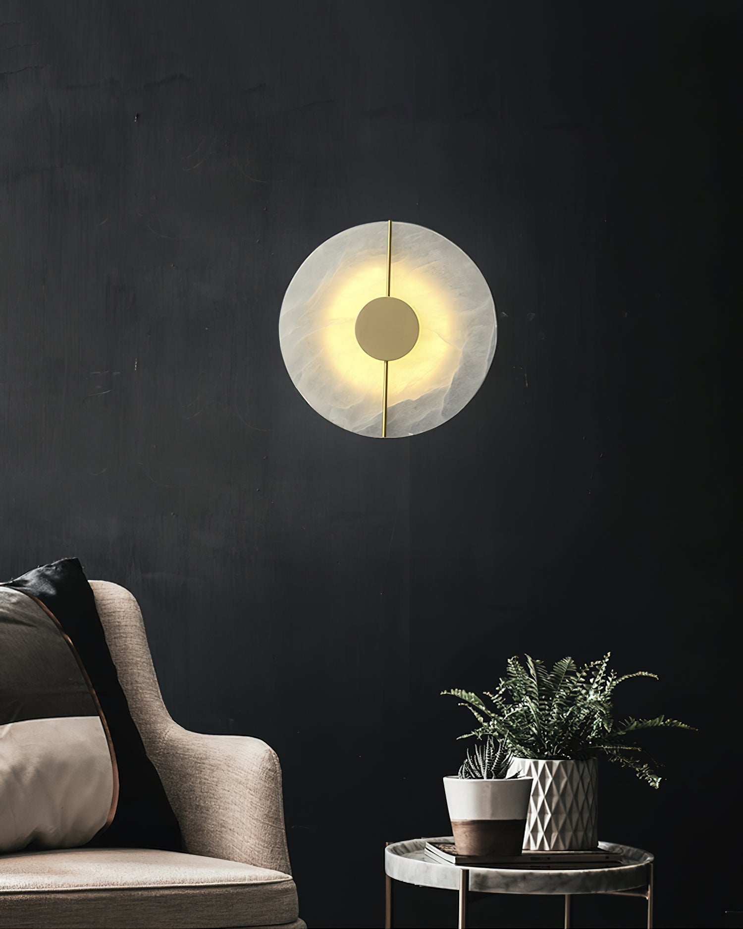 Thorne Alabaster Modern Wall Lamp