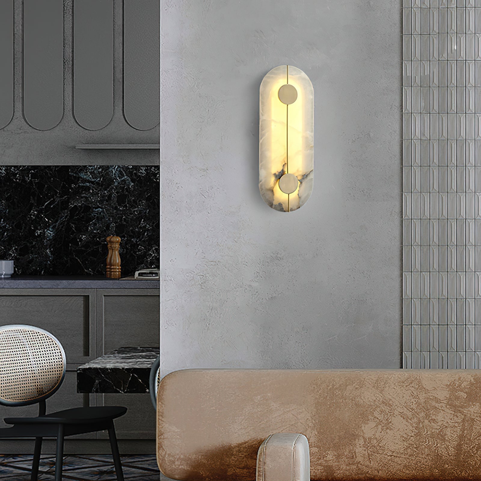 Thorne Alabaster Modern Wall Lamp