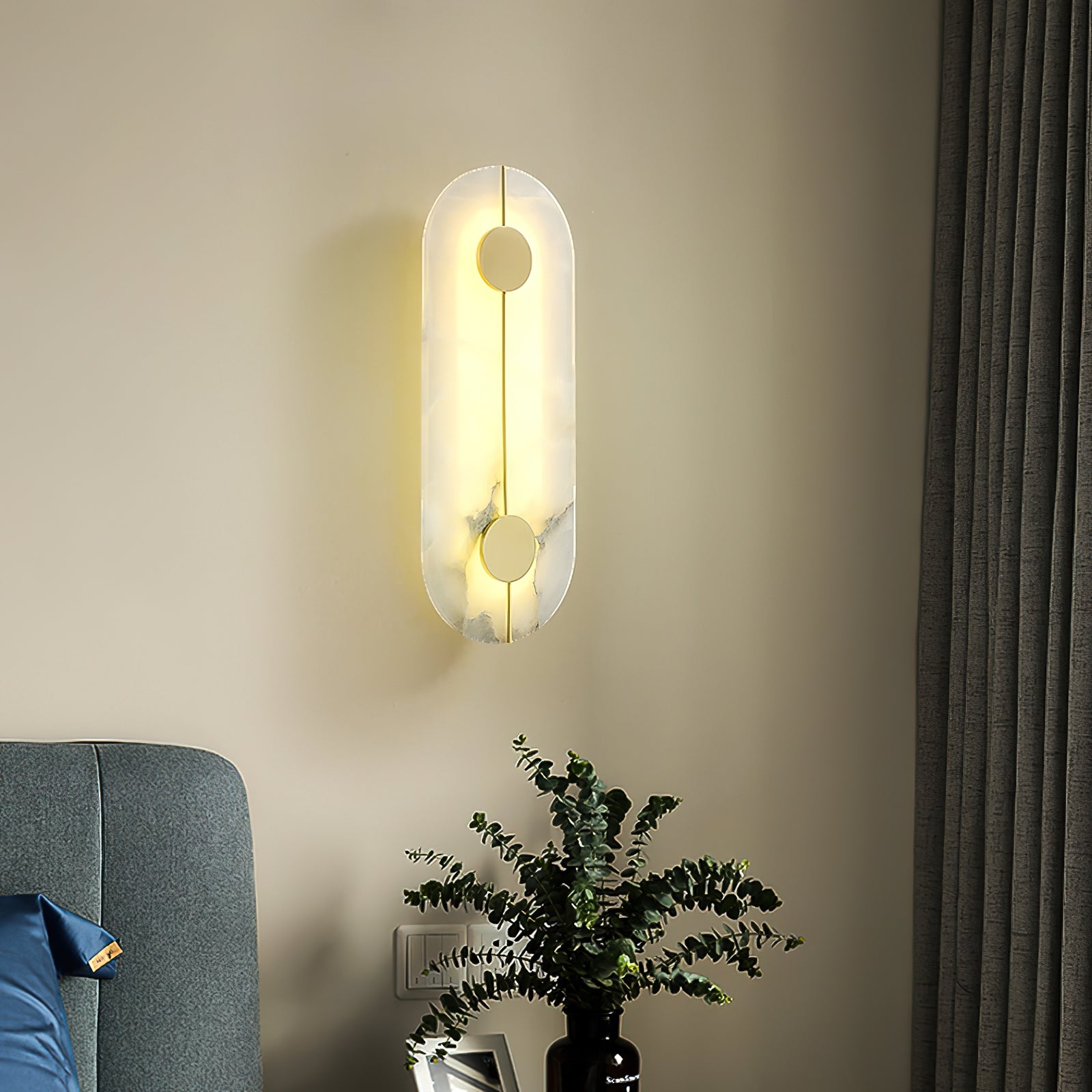 Thorne Alabaster Modern Wall Lamp