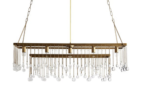 Aubrey Crystal Ball  Rectangular Chandelier 47'' 60''