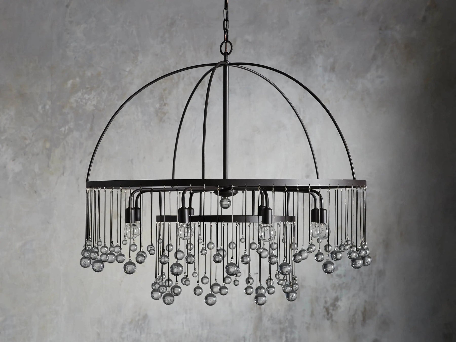 Aubrey Crystal Ball Round Chandelier 5 Light / 8 Light