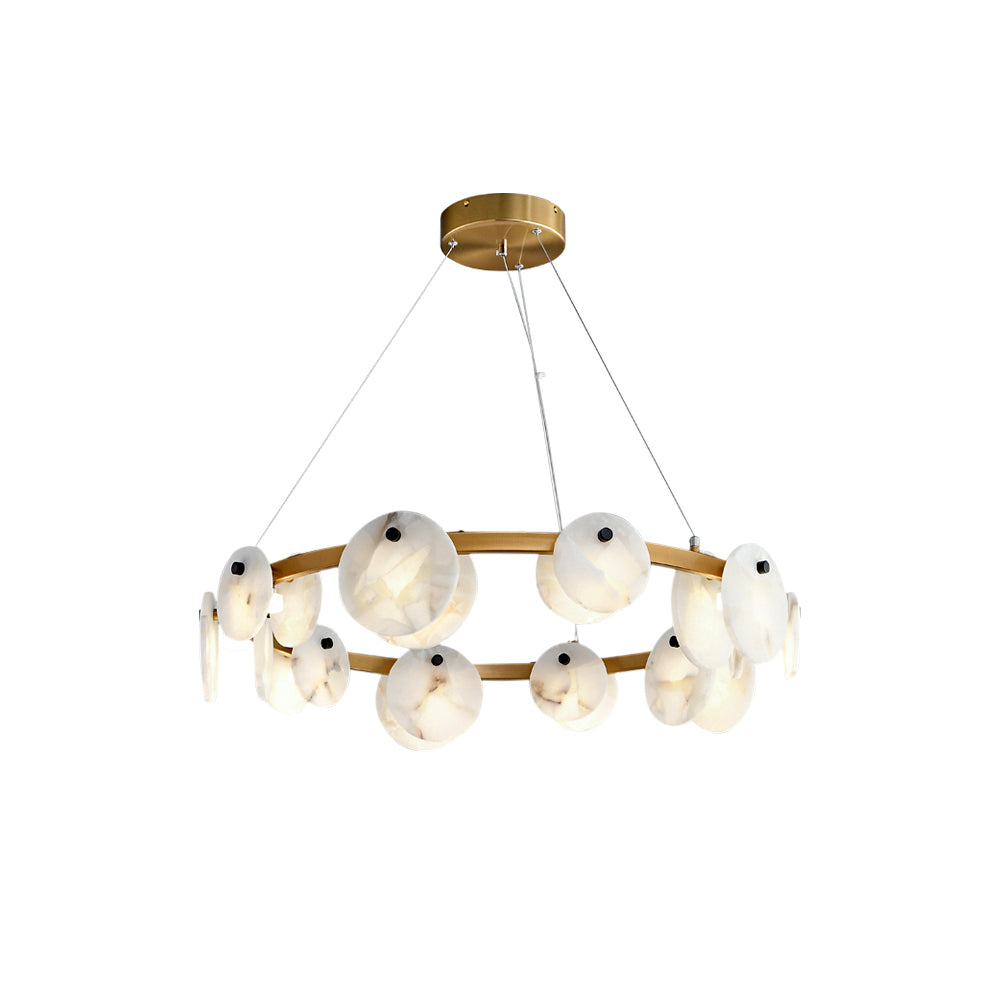 Faelan Alabaster Chandelier Lighting for Bedroom