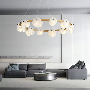 Faelan Alabaster Chandelier Lighting for Bedroom