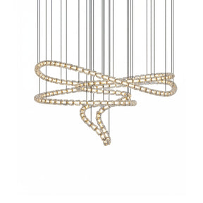 Gabriel Gold Crystal Chandelier