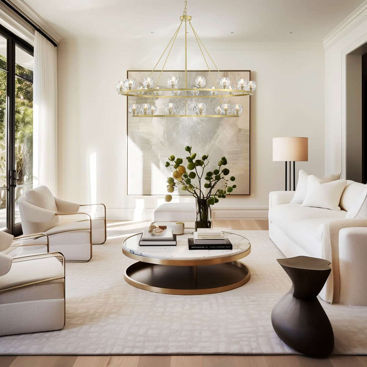 Balle Round Chandelier